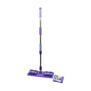 İBİCO İ21-018 MANDALLI YÜZEY TEMİZLİK PALET MOP (M.FİBER PASPAS & YEDEKLİ) (DUVAR SİLME MOP) (METAL UZAYAN SAP=70-107CM& 360°)*40