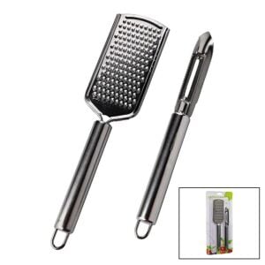 KİTCHENWARE YAKUT-8235 ( 2PCS SET ) ( 1PCS-SAPLI METAL RENDE ) ( 1PCS= ( 2İN1=METAL SOYACAK & OYACAK ) SETİ*144