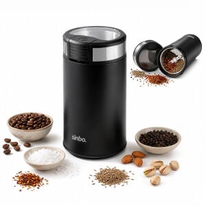 SİNBO SCM-9044 KAHVE & BAHARAT ÖĞÜTÜCÜ MAKİNE ( 2 BIÇAKLI ÇELİK ÖĞÜTME HAZNESİ ) ( 50GR ÖĞÜTME ) ( AC MOTOR=200W )*20
