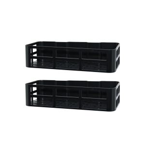 OMAŞ OM-1830-0183 ( 2 PCS ) PLASTİK BANYO DUŞ RAFI ( YAPIŞKANLI MONTAJ ) ( 12X27X6.5CM)*18=K