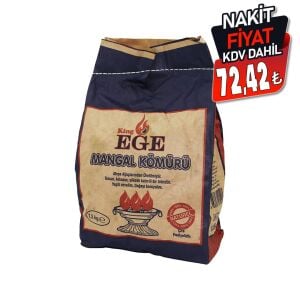 KİNG EGE MANGAL KÖMÜRÜ ( 1.5KG ) ( ÇIRA HEDİYELİDİR )*16=K