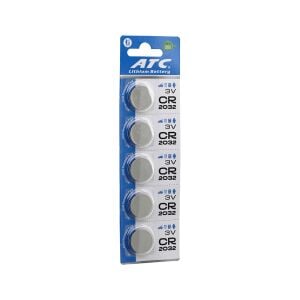 ATC LİTHİUM BATTERY CR-2032 ( PARA PİL ) ( LİTYUM ) ( 3V ) ( 5Lİ KART )*400