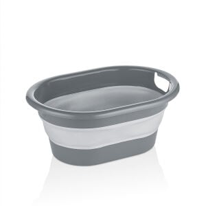 QLUX L-00959-2 ( NO-2 ) ( 18LT ) ( GRİ ) KATLANABİLİR SEPET*8=K
