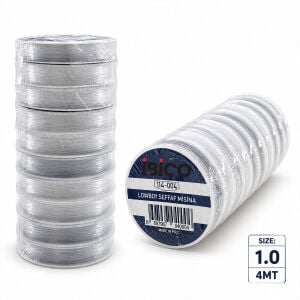 İBİCO CRYSTALINE İ14-004 ( SİZE:1.0 & 4MT ) ( ŞEFFAF & LASTİKLİ ) MİSİNA İPİ*10X150