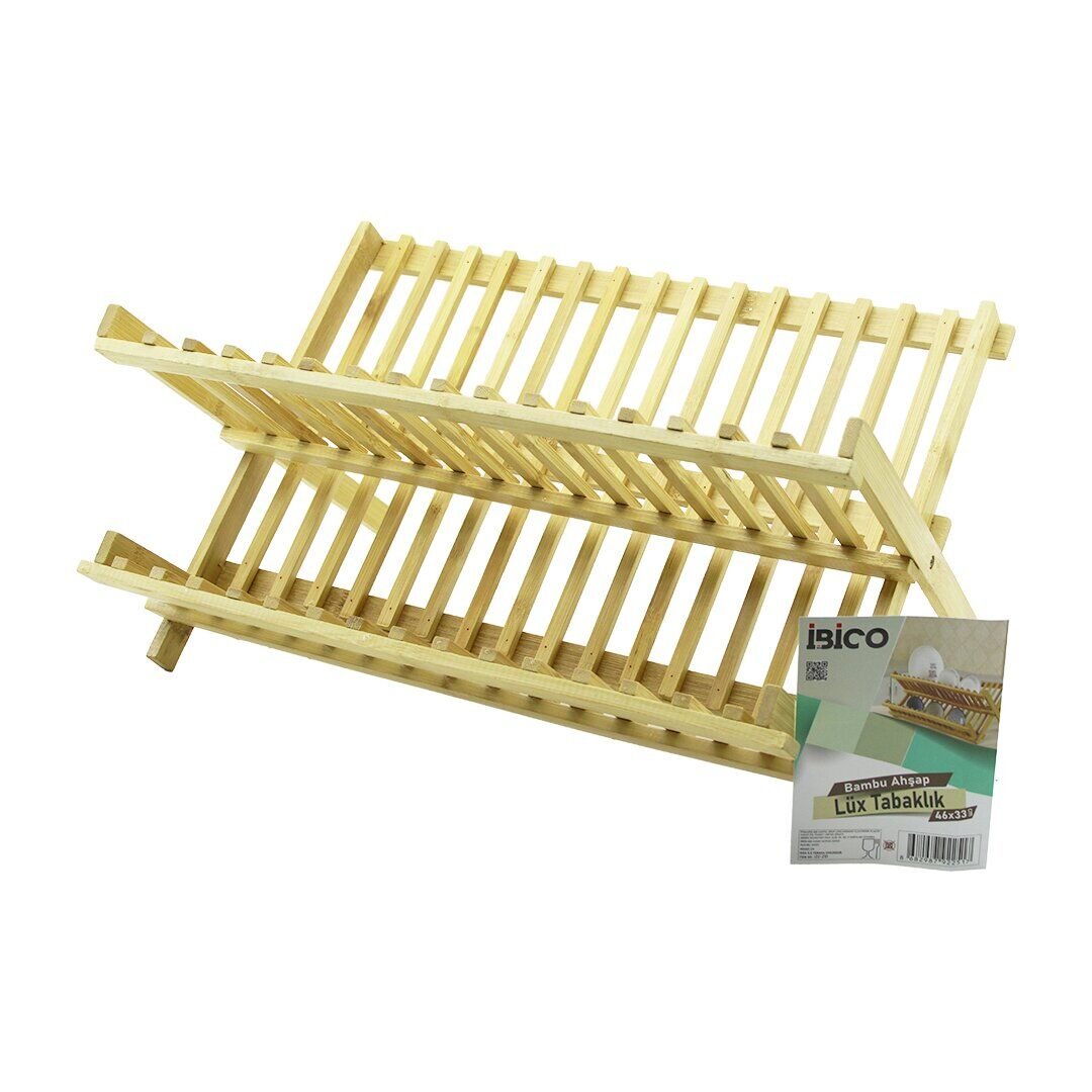İBİCO İ22-251 LÜX AHŞAP BAMBU BULAŞIK & TABAKLIK TEZGAH ÜSTÜ ( 46X33CM )*12