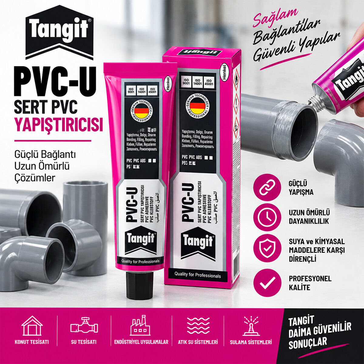 TANGİT ( 50GR ) PVC-U SERT YAPIŞTIRICI*60