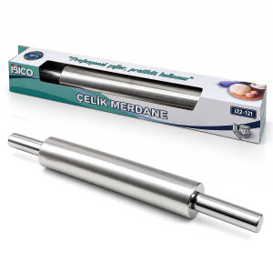 İBİCO İ22-121 VOCEN ROLLİNG PİN ÇELİK METAL ( MERDANE & HAMUR ) RULOSU (MERDANE: 25CM & SAP: 2X9CM =T.UZUNLUK:43CM)*48