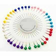 TAKSUN MLS-6038 ( YUVARLAK DİSK STANDLI ) ( 40PCS ) ( RENKLİ TOPLU ) BAŞÖRTÜ İĞNESİ*36X40