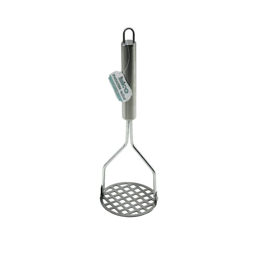 İBİCO İ22-286 ( YUVARLAK ) ( ÇAP: 8CM ) ( KROM SAPLI=10CM ) ( METAL ) PATATES EZİCİ*12X20