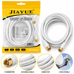 JIAYUE ULBAY ULB-TV02 ( 2MT ) UYDU ANTEN KABLOSU RG6 CCS*100