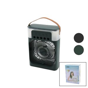 NOVA AIR COOLER FAN (HAVA NEMLENDİRME & FAN & GECE LAMBASI) (MASA ÜSTÜ) ULTRASONİK VANTİLATÖR (360°)(USB ŞARJ) (3KDM HIZ)*30