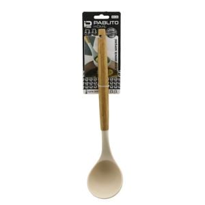 PABLITO HOME PBT-208 ( 30.8CM ) ( SİLİKON ) ( SERVİS KEPÇESİ ) ( AHŞAP BAMBU SAP )*24X6