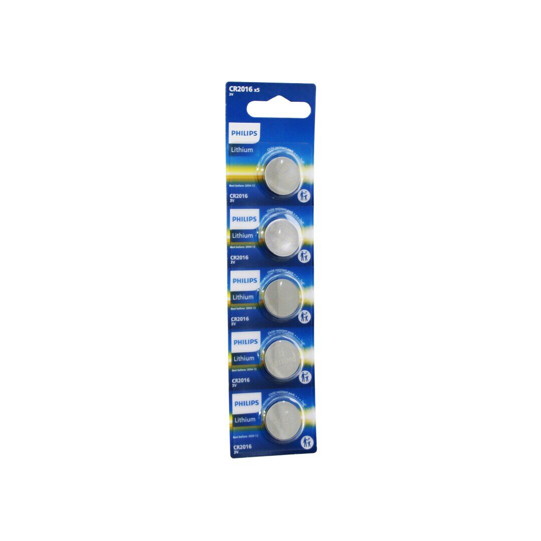 PHILIPS LİTHİUM CR-2016 ( PARA PİL ) ( 3V ) ( 5Lİ KART )*200