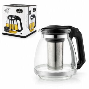 YAKUT-7488 ( 1500ML ) ( CAM ) DEMLİK ( ÇELİK SÜZGEÇ & PLASTİK KAPAK-KULP )*36