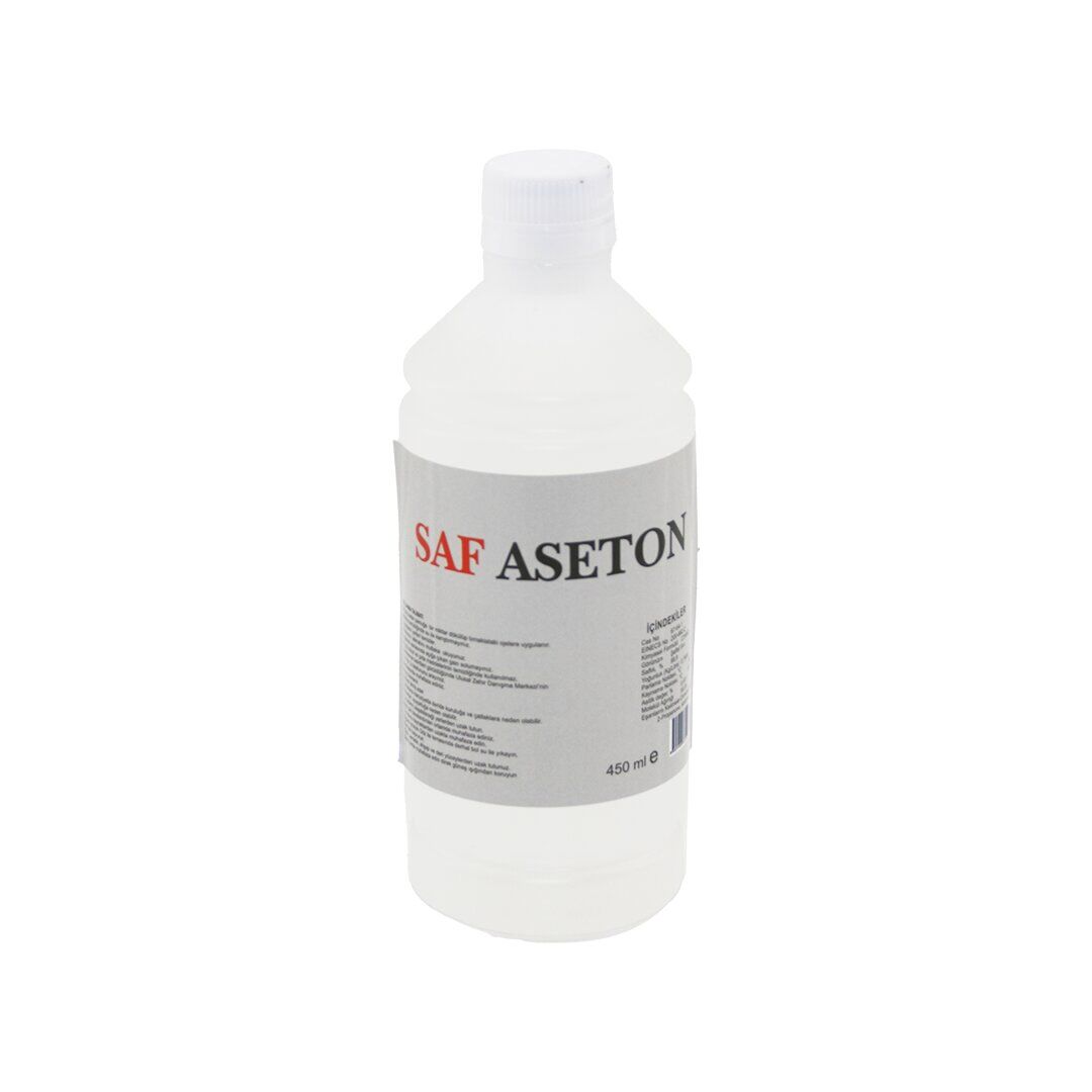 SAF ASETON 450ML ( OJE SİL & YAPIŞKAN TEMİZLEME & MAKİNE TEMİZLEME )*20=K