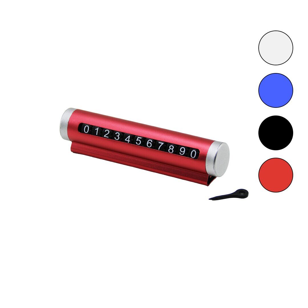 PLATOON T-22 PL-8687 ( RENKLİ KROM ) OTO& ARAÇ PARK TELEFON NUMARATÖR ( RAKAM ÇEVİRME ÇUBUKLU )( YAPIŞKANLI MONTAJ )*500