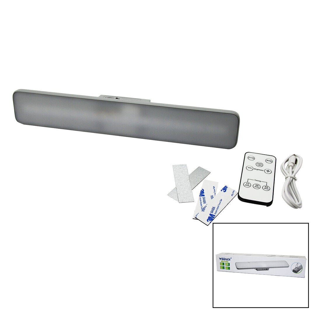 WEİDASİ WD-236A ( KUMANDALI & ZAMAN & IŞIK GÜCÜ AYARLI ) METAL ASKILI & USB ŞARJLI LAMBA FENER 20SMD LED*80