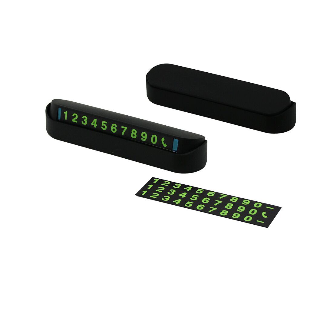 CAR BEM PORARY YAKUT-12191 ( PLASTİK ) ( AÇ & KAPA ) OTO ARAÇ PARK TELEFON NUMARATÖR ( FOSFORLU RAKAMLAR ) (YAPIŞKANLI MONTAJ)*20X25