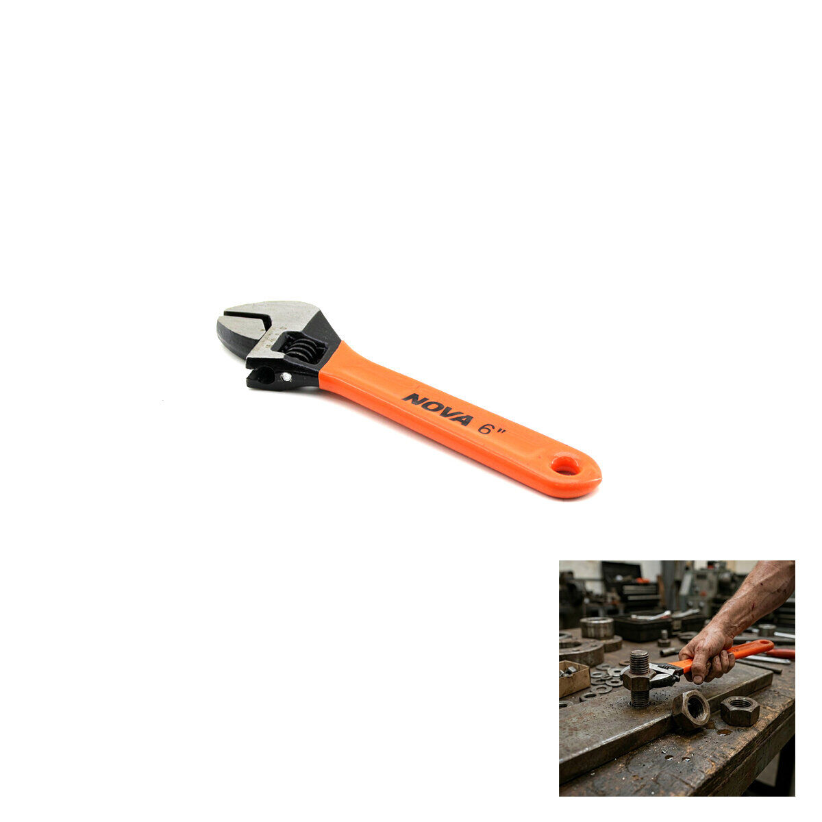 NOVA ELC-6 ŞAHİN TOOLS ( 6'' ) (150X19) KURBAĞACIK ANAHTAR*120