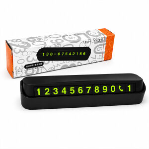 ENFA ENF-1030 ( PLASTİK ) ( AÇ & KAPA ) OTO ARAÇ PARK TELEFON NUMARATÖR ( FOSFORLU RAKAMLAR ) (YAPIŞKANLI MONTAJ)*20X24