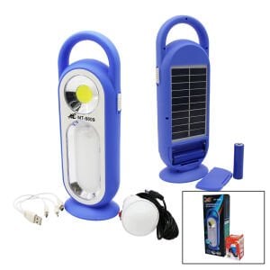 MULTI-FUNCTIONAL MT-8809B (3IN1) (SOLAR& USB ŞARJLI) FENER IŞILDAK & POWERBANK (LED & COB & SEYYAR AMPUL=2.5MT KABLO)*35