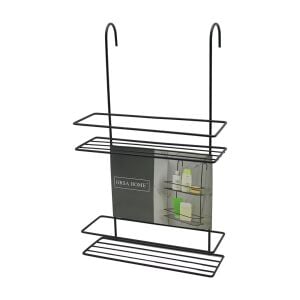 ORSA-973 ( 2 KATLI ) ( SİYAH ) DUŞ KABİN RAFI ( ASKILIKLI SEYYAR KULLANIM )*4=K