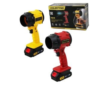 VIOLENT FAN F-018 (FÖN MODEL) HAVA ÜFLEYİCİ FAN KÖRÜK (ŞARJLI=18V &1000W) (70MM AĞIZ) (TOZ-KAR-MANGAL ÜFLE & PET KURUT & H.YASTIK ŞİŞİR)*24