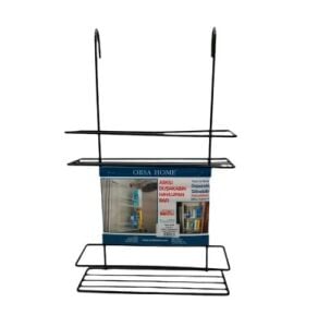 ORSA-973 ( 2 KATLI ) ( SİYAH ) DUŞ KABİN RAFI ( ASKILIKLI SEYYAR KULLANIM )*4=K