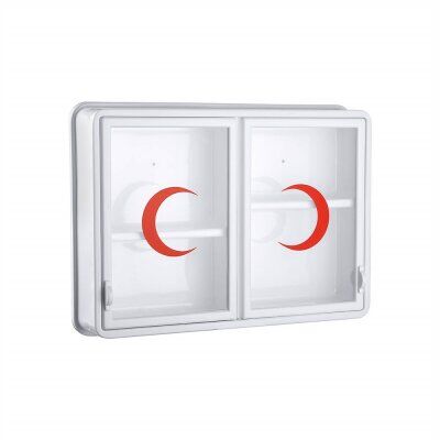 ÇELİK AYNA-156 ( CAM ) ( 2 KAPAKLI ) ECZA DOLABI*10