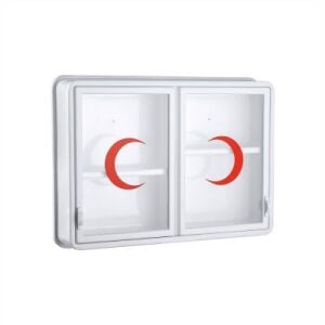 ÇELİK AYNA-156 ( CAM ) ( 2 KAPAKLI ) ECZA DOLABI*10