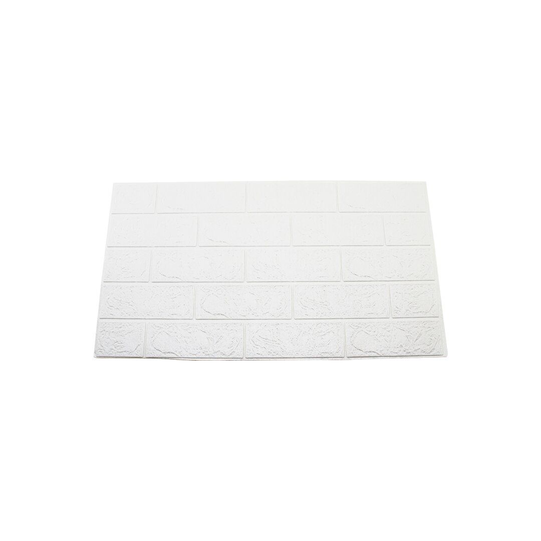 YAKUT-12063 ( KABARTMA & KÖPÜK PANEL ) ( BEYAZ & TUĞLA DESEN ) YAPIŞKANLI DUVAR KAĞIT ( 39X70CM )*10X28