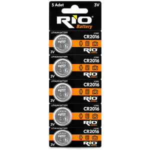 RİO BATTERY CR-2016 ( PARA PİL ) ( 3V ) ( 5Lİ KART )*400