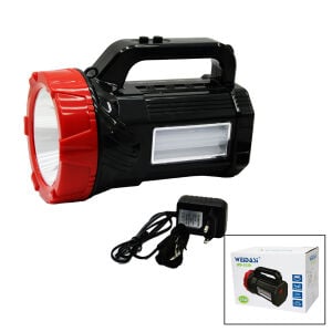 WEİDASİ WD-553B ( 10W ) ( 2İN1 = 1LED & 16SMD ) EL FENERİ & PROJEKTÖR FİŞ ŞARJLI  (TELEFON & AMPUL ÇIKIŞLI POWERBANK)*12