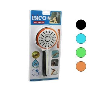 İBİCO K13-041 (ORTA BOY) (YUVARLAK& BOMBELİ=10.7CM) DUŞ BAŞLIK (KADEMELİ)(KROM GÖVDE& R.KENAR)(VAKUMLU)(SAP:13CM)*77