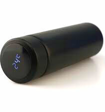 SMART CUP HS-257 ( SİYAH ) ( LED DERECE GÖSTERGELİ ) ( 304-ÇELİK ) TERMOS ( 500ML ) (FİLTRELİ) (12 SAAT SICAK & SOĞUK TUTMA) *50