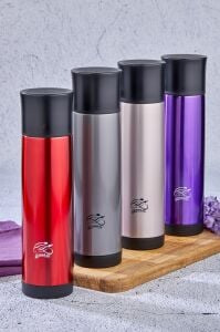 COOKER CKR-2021 ( 0.5LT ) TREND ÇELİK TERMOS RENKLİ ( PASLANMAZ ÇELİK & KAYDIRMAZ TPR TABAN )*24