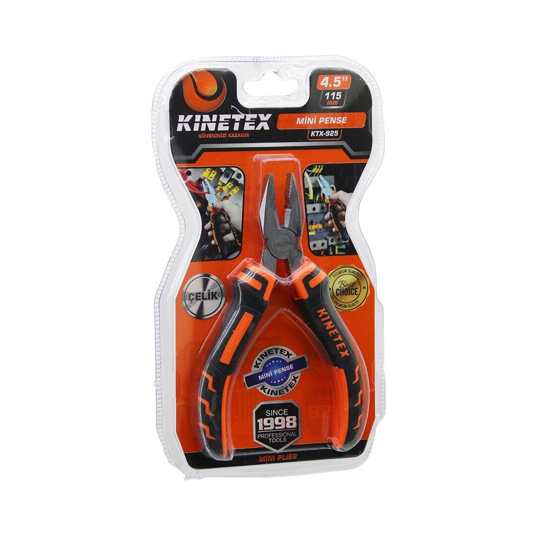 KINETEX KTX-925 ( VAKUMLU ) ( MİNİ & 4.5'' & 115MM ) ( ÇELİK ) PENSE ( YAYLI )*192