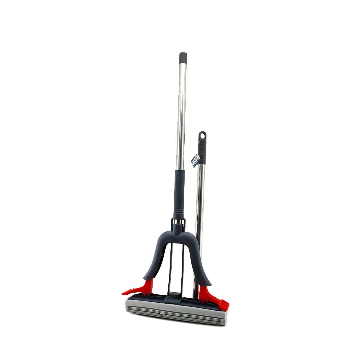 İBİCO İ21-117 MOP ( KENDİNDEN SIKMALI ) PVA SÜNGER MOP & KELEBEK MOP ( KROM SAP = 100CM + PLASTİK BAŞLIK=120CM )*40