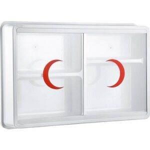 ÇELİK AYNA-158 ( PLASTİK ) ( 2 KAPAKLI ) ECZA DOLABI*10