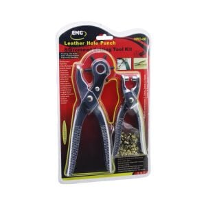 ŞAHİN TOOLS ŞHT-315 ( 2Lİ SET ) ( 6-DİŞLİ METAL KEMER DELME PENSESİ )  & ( PERÇİN PENSESİ )  ( + GOLD PERÇİN )*60