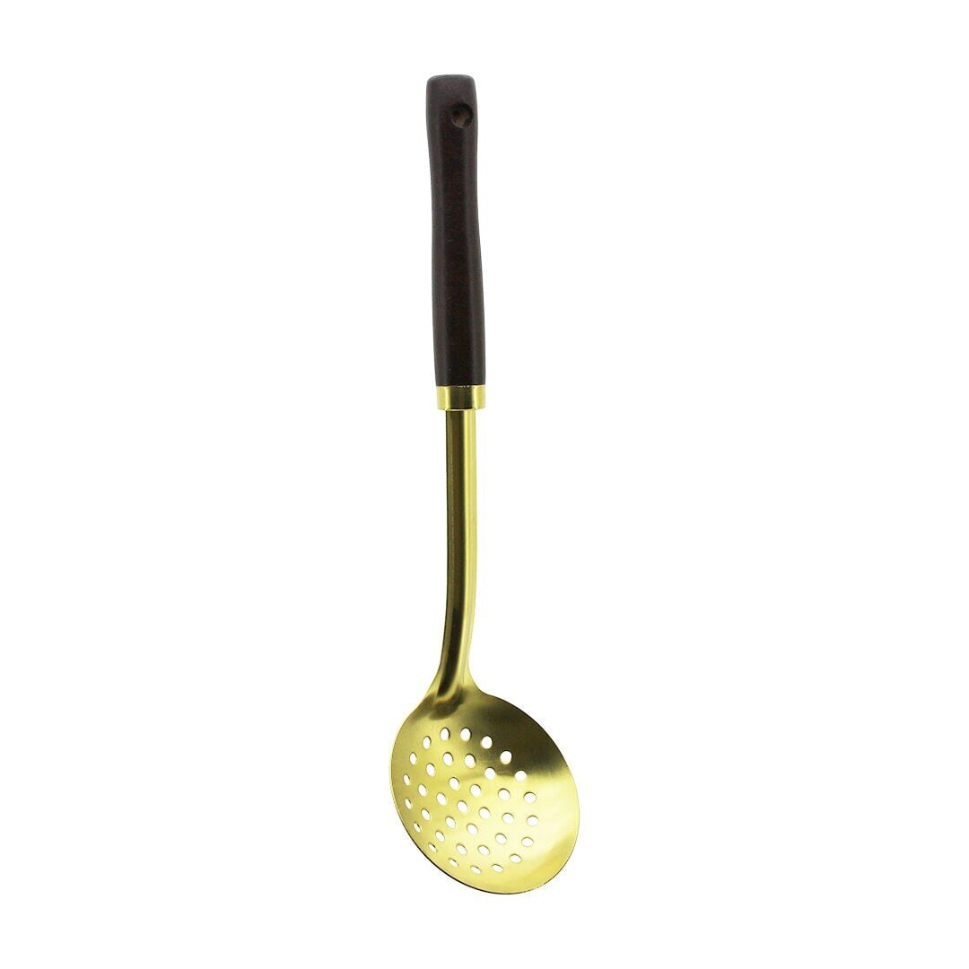 NEWLİFE CLKN-2320 ( ALTIN & GOLD ) ( METAL ) ( SERVİS KEVGİR ) ( AHŞAP SAPLI ) ( 35CM )*12X12