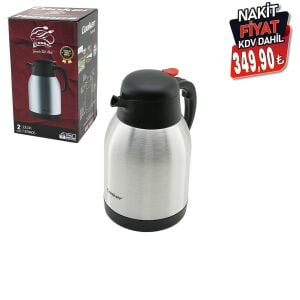 COOKER CKR-2005 ( 2LT ) (304 ÇELİK) TERMOS (INOX SERİSİ) (12 SAAT SICAK & 24 SAAT SOĞUK) (ÇİFT CONTALI KAPAK)*12