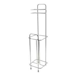 LALEZAR LZR-642 ( KARE ) ( METAL & KROM ) ( YEDEKLİ ) WC KAĞITLIK*12