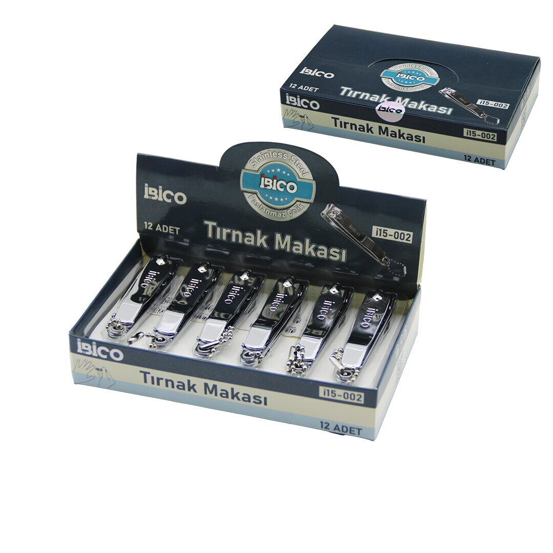 İBİCO İ15-002 ( BÜYÜK & GRİ ) TIRNAK MAKASI*12X50