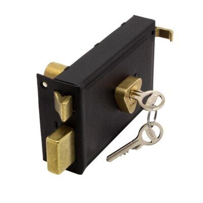 YUMA YM-602 YM-602-AK KARE 14CM.DIŞ KAPI KİLİT TRAJLI*30