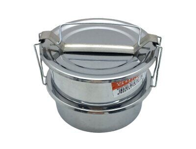 SADA GÜNEŞ ÇELİK NO-14CM ( 2Lİ ) ( METAL ) SEFER TASI ( DERİNLİK : 4.5CM ) ( TAŞIMA KULP=BAĞLAMA KANCALI )*100