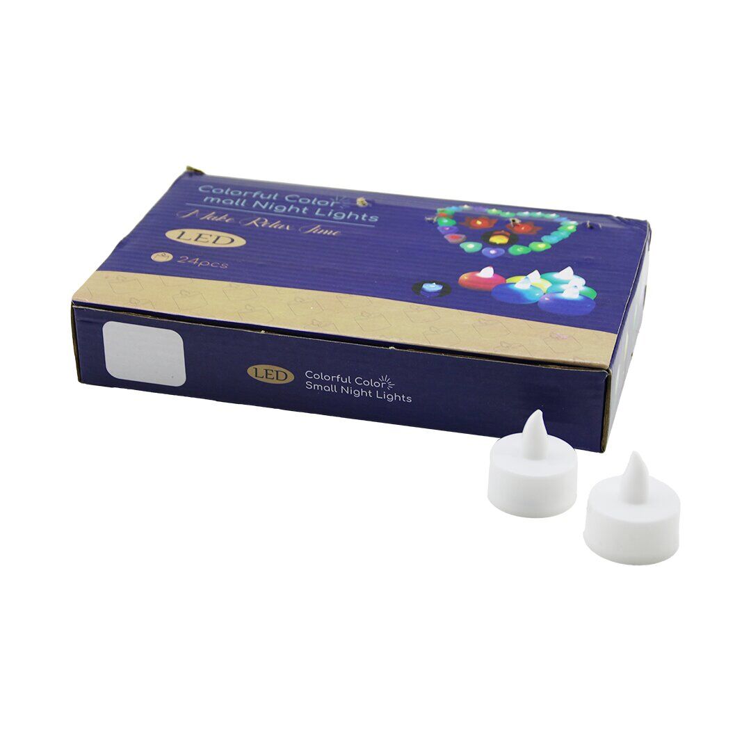 COLORFUL COLOR MALL MALL LİGHTS MİNİ LEDLİ PİLLİ MUM*24X44