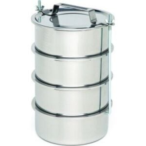 SADA GÜNEŞ ÇELİK NO-14CM ( 4LÜ ) ( METAL ) SEFER TASI ( DERİNLİK : 4.5CM ) ( TAŞIMA KULP=BAĞLAMA KANCALI )*50