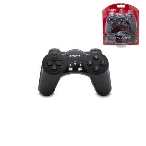 SNOPY SG-103 ( JOYPAD & GAMEPAD ) SİYAH OYUN KOLU ( USB KABLO ) ( 13 DÜĞME & 8 YÖN TETİKLEYİCİ ) ( 1.5MT KABLO )*60