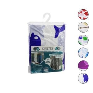 KINETEX KTX-2683 ( ÇİF KANAT ) POLYESTER BANYO PERDESİ ( 2PCS X 180X110CM & 12 HALKALI )*72